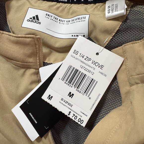 Adidas Georgia Tech Yellow Jackets 1/4 Zip Team Issue Jacket Mens H48239 NEW - Picture 9 of 11